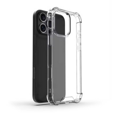 iPhone 16 Pro Hybrid Acrylic + TPU Clear Shockproof Case Cover: Total Drop-Proof Protection Made From Non-Toxic Polymers